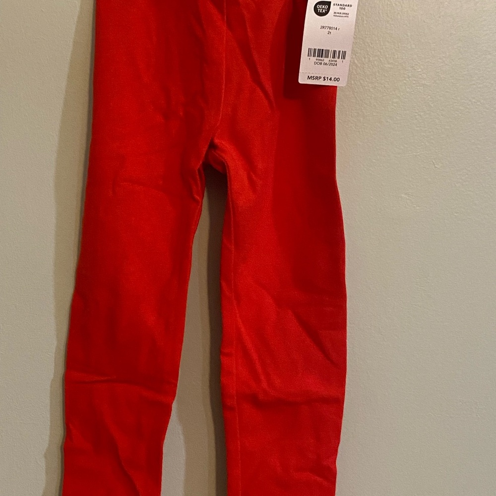 Carter's Vibrant Red Kids Leggings